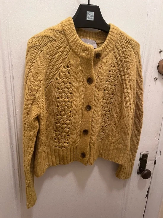 Everlane Cloud Cable cardigan sz S EUC - Picture 3 of 6